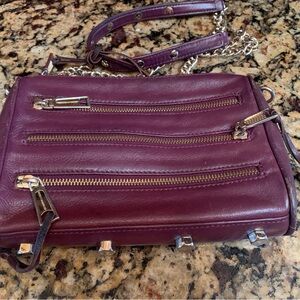Rebecca Minkoff Purple Leather Crossbody Bag
